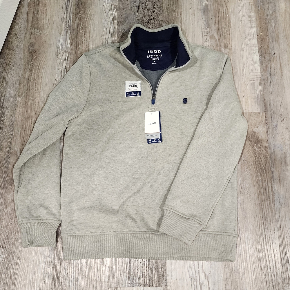 IZOD "Performance Advantage Stretch" Gray Quarter… - image 2